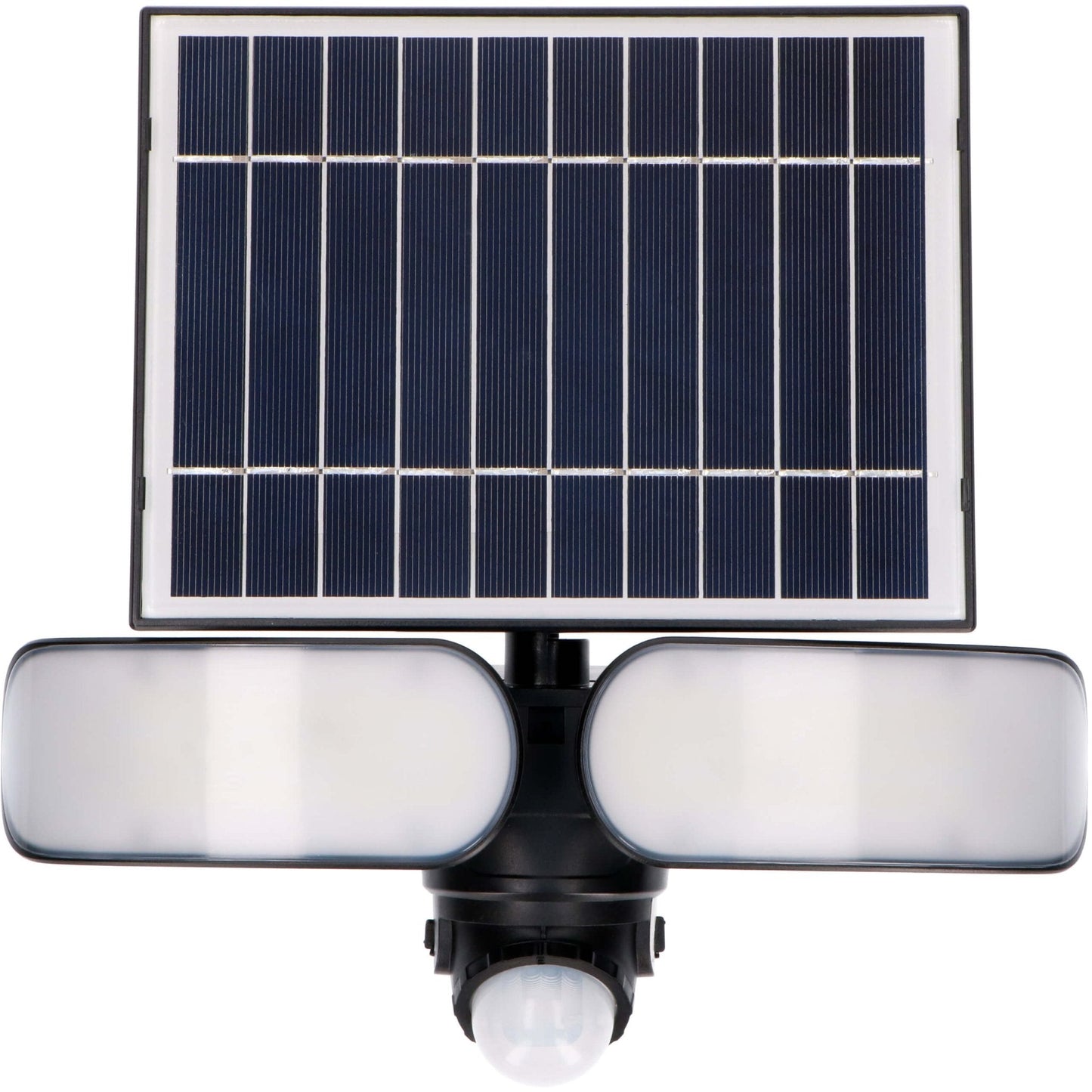 LED's Light Solar LED Buitenlamp met Bewegingssensor - 2 lichts - Automatisch aan/uit - Afneembaar paneel - Zwart