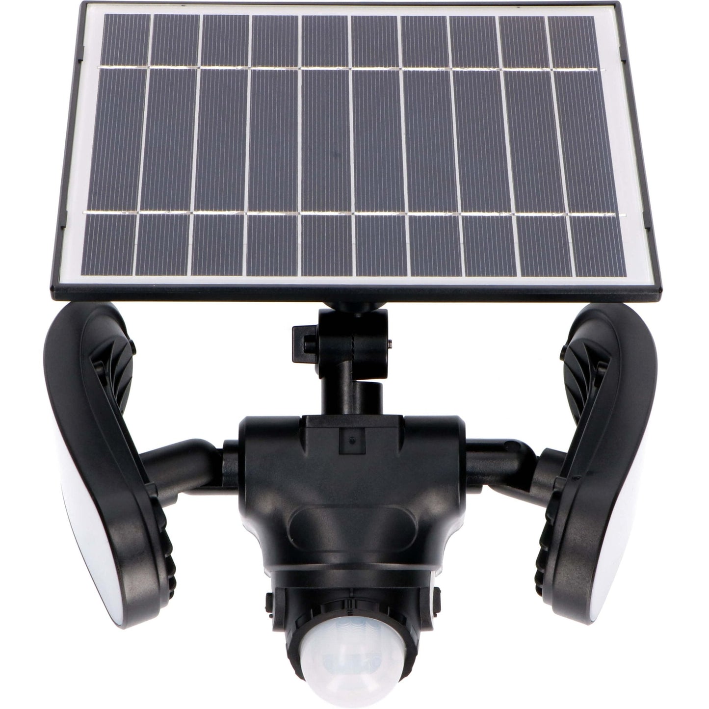 LED's Light Solar LED Buitenlamp met Bewegingssensor - 2 lichts - Automatisch aan/uit - Afneembaar paneel - Zwart