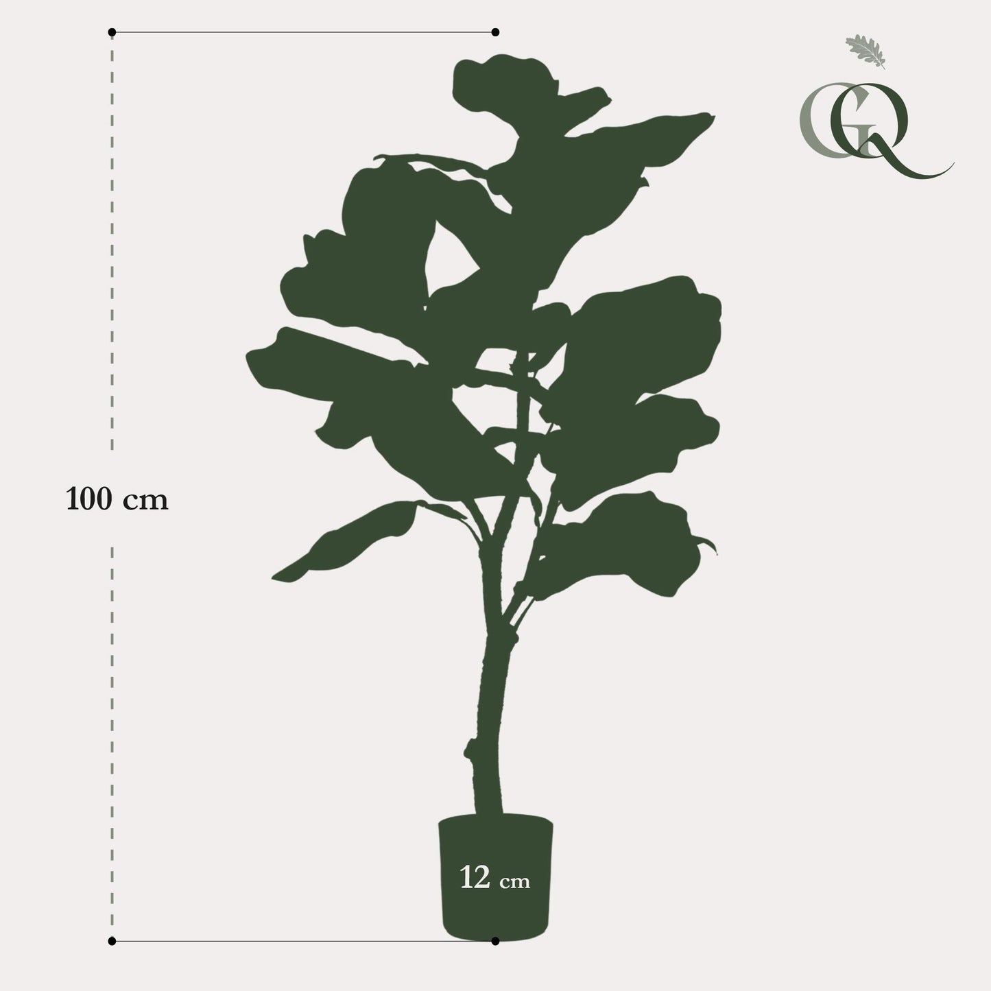 Kunstplant - Ficus Lyrata - 90cm