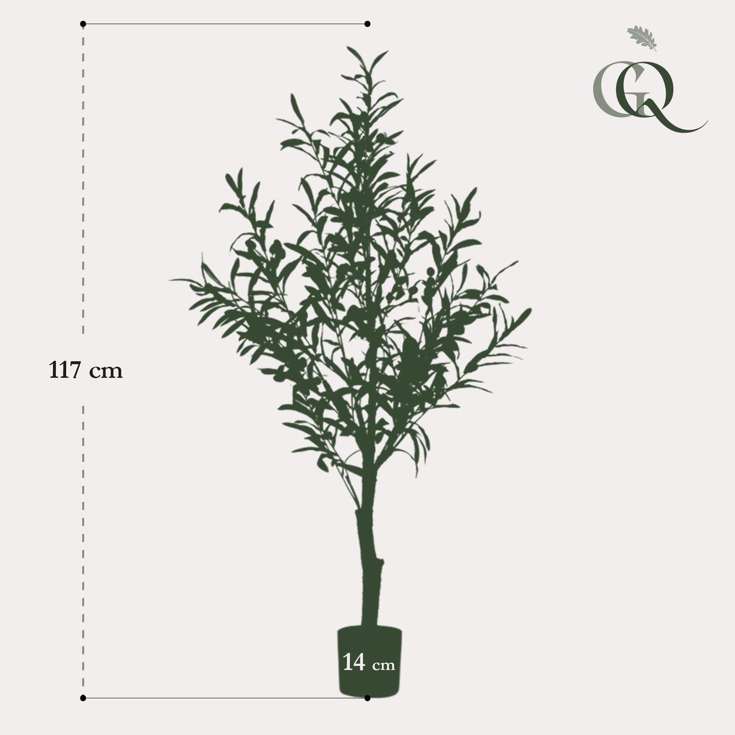 Kunst Olijfboom -  Olea europaea - 115cm