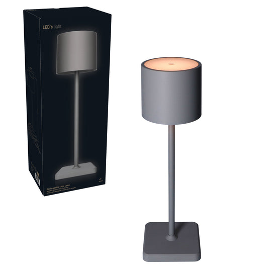 TouchDim Oplaadbare LED Tafellamp - Dimbaar via aanraking - Binnen en buiten - Grijs